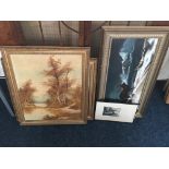 T. GOODMAN pair of framed, oil on canvas paintings, together with a T. JAMESON SMITH framed image of