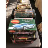 A collection of 9 diecast models to include a Jaguar xj220, Citroën 15 CV TA and a Bugatti