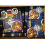 A box of 1996 Walkers special edition Star Wars “Tazo” packs.