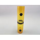 A Blowzone yellow and black cylinder style vase,1996.