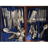 A part Maplin & Webb cutlery set, together with a quantity of various cutlery, copper tray, two
