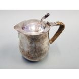 Ksia Keswick School of Industrial Art hot water jug by Harold Stabler, silver plated.