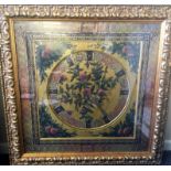 Gilt framed, glazed oil on board, titled verso ‘Golden Medallion’, 83.5cm x 84cm.