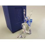 A boxed Swarovski figure 'Magic of Dance', Isadora 2002 with boxed crystal name plaque by Adi