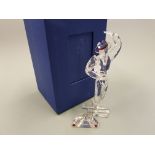 A boxed Swarovski figure 'Magic of Dance', Antonio 2003 with boxed crystal plaque, by Martin