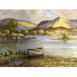 PETER SKETT. Two framed and glazed, signed watercolour on paper, one titled ‘Lake Killarney’, lake