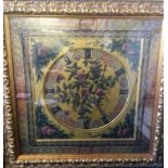 Gilt framed, glazed oil on board, titled verso ‘Golden Medallion’, 83.5cm x 84cm.