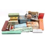 A mixed lot - sewing - including a boxed 'Airlyne' home rug maker, 27cm, plastic knitting pin boxes,