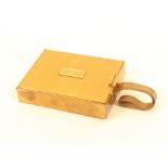 A complex vintage rectangular gilt metal evening bag/compact/cigarette case 'Park Lane de Luxe/
