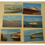 A collection of approximately one hundred and three Postcards including shipping etc. mainly 1970'