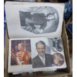 A Scrapbook of film stars, various guidebooks, etc.