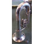 A Besson silver plated "Prototype Class A" Euphonium 1917 with engraved decoration, cased.