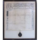 A George III Indenture relating to the Pontifex family from Shoe Lane, East London, 1789, and with a