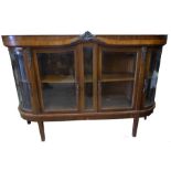 A French Kingwood Display Cabinet enclosed by a pair of glazed doors, 6' (183cms) wide (altered