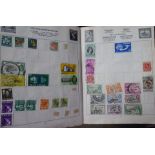 A Trafalgar Stamp Album and contents of world stamps.