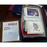 A box of Albums of assorted First Day Covers.