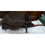 A Victorian style child's oak small Wheelbarrow, 2' 7" (79cms) long.