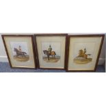 A series of three coloured Military Prints "First Dragoons", "Tenth Hussars", and "Eleventh