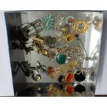 Assorted jewellery and fobs in one box