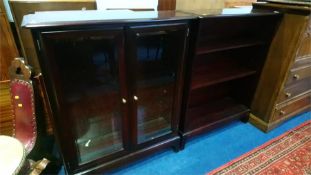 Stag bookcase and display cabinet