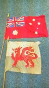Welsh flag and one other