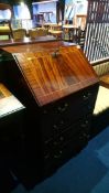 Reproduction mahogany bureau