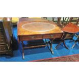 Reproduction mahogany sofa table