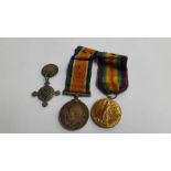 WWI pair to PTE A Tomkins RMLI