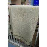 Pale yellow Durham quilt