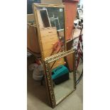 Gilt framed mirrors