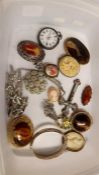 Various silver and costume jewellery