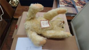 A boxed Steiff teddy bear