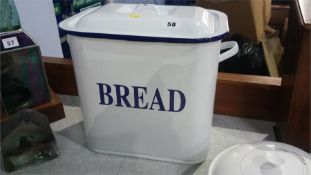 Enamel bread bin