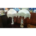 Pair of decorative table lamps