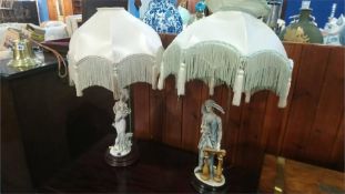 Pair of decorative table lamps