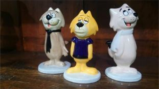 Three Beswick cats 'Brain', 'Spook' and 'Fancy Fancy'