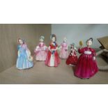 Six Royal Doulton figures