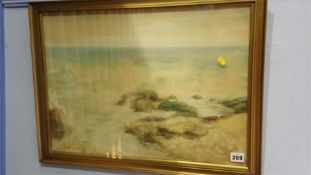 Watercolour, seascape, David Thomas Robertson