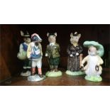 Five Beswick animal figures