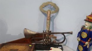 Model trumpet and a key