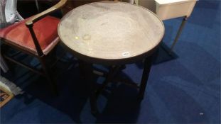 Indian brass folding table
