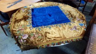 Embroidered table cloth