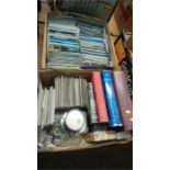 Two boxes of assorted postcards etc.