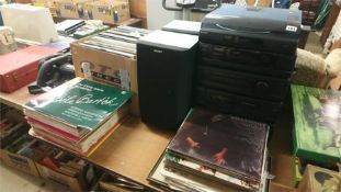 Sony Hifi and a quantity of LPs