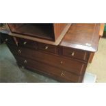 Stag dressing table and bedside drawers