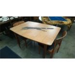 Teak table and chairs