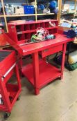 Clarke tool bench with vice etc.