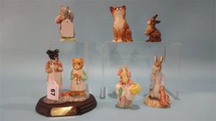 Six various Beswick figures, Beatrix Potter etc.