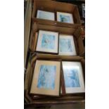 3 boxes of Nautical themed pictures