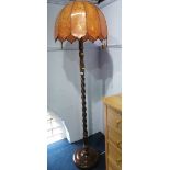 A barley twist standard lamp